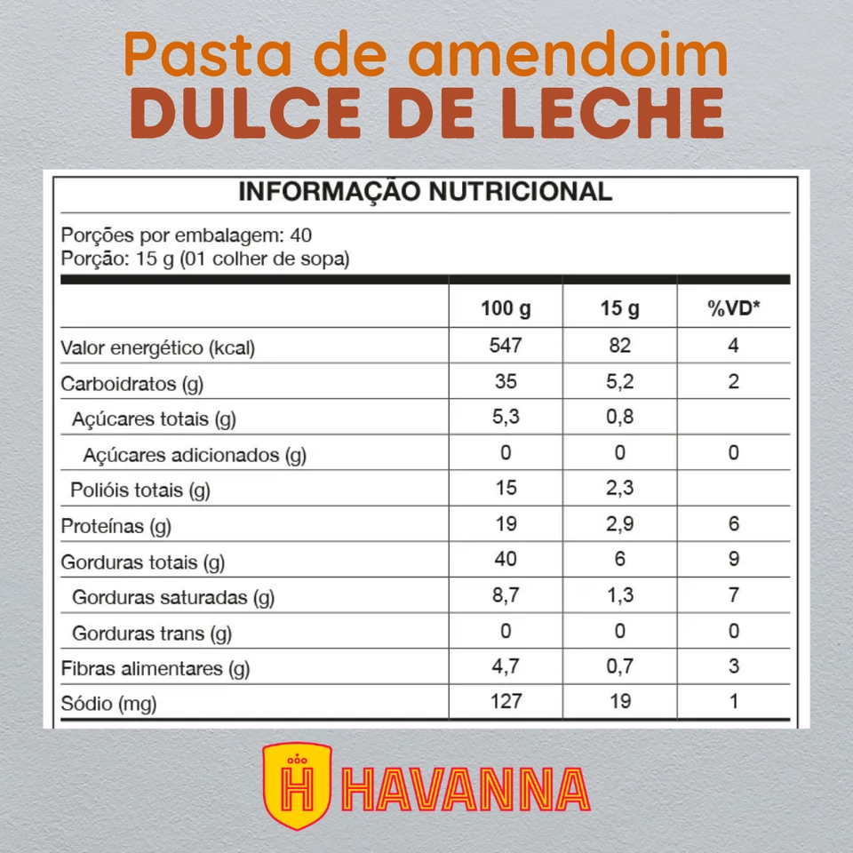 Nutrata Pasta de Amendoim 600g - Dulce de Leche Crunchy Havanna - 2