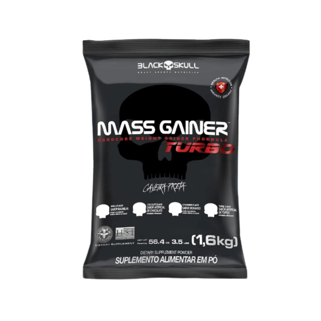 Hipercalórico Mass Gainer 1,6kg Black Skull