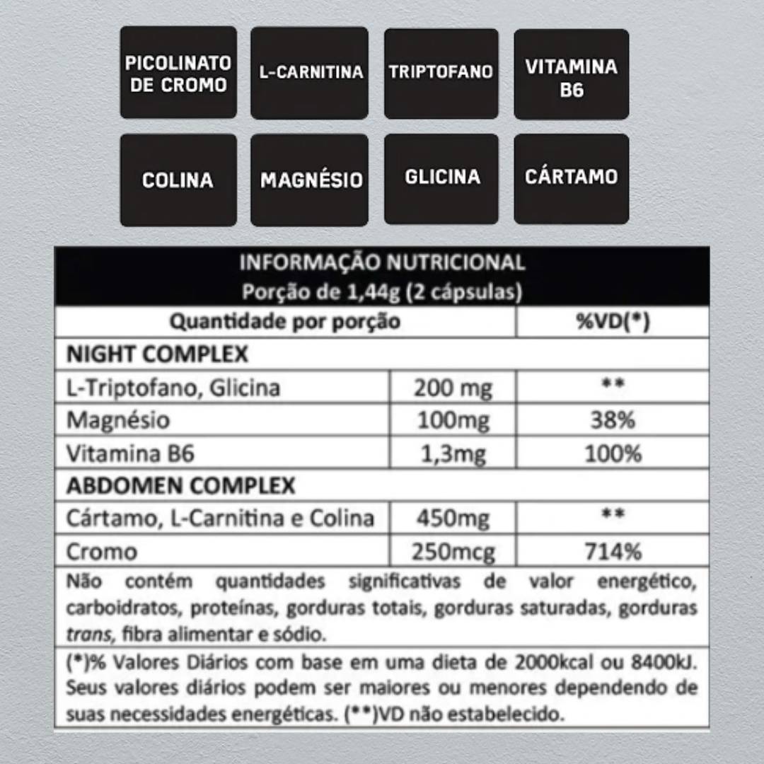 Night Abdomen 60 cápsulas Body Action - 2