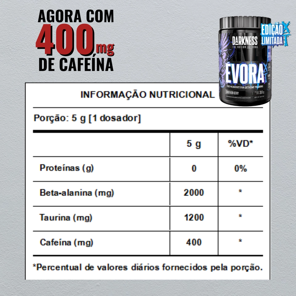 Pré Treino Évora XT 300g Darkness - 2