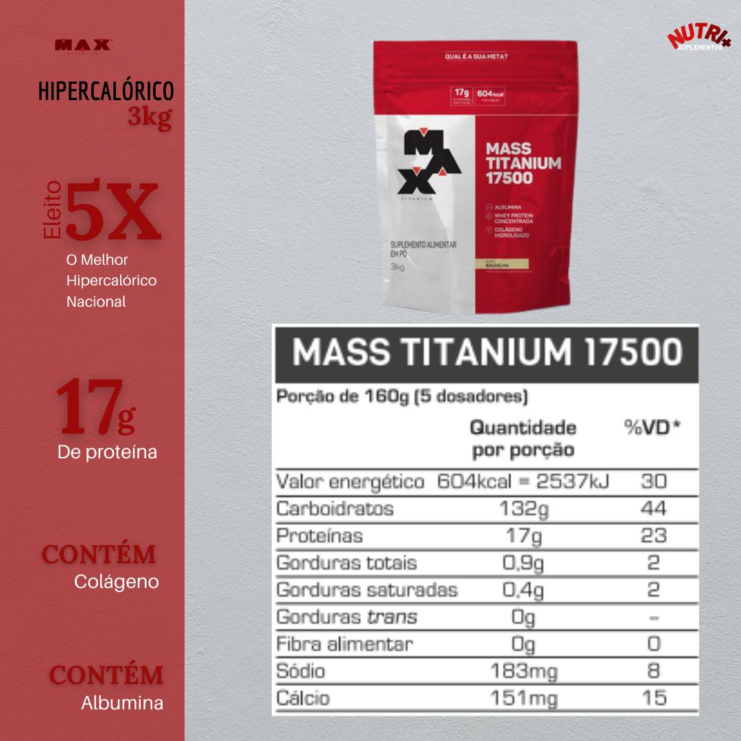 Hipercalórico 3Kg Max Titanium - 2