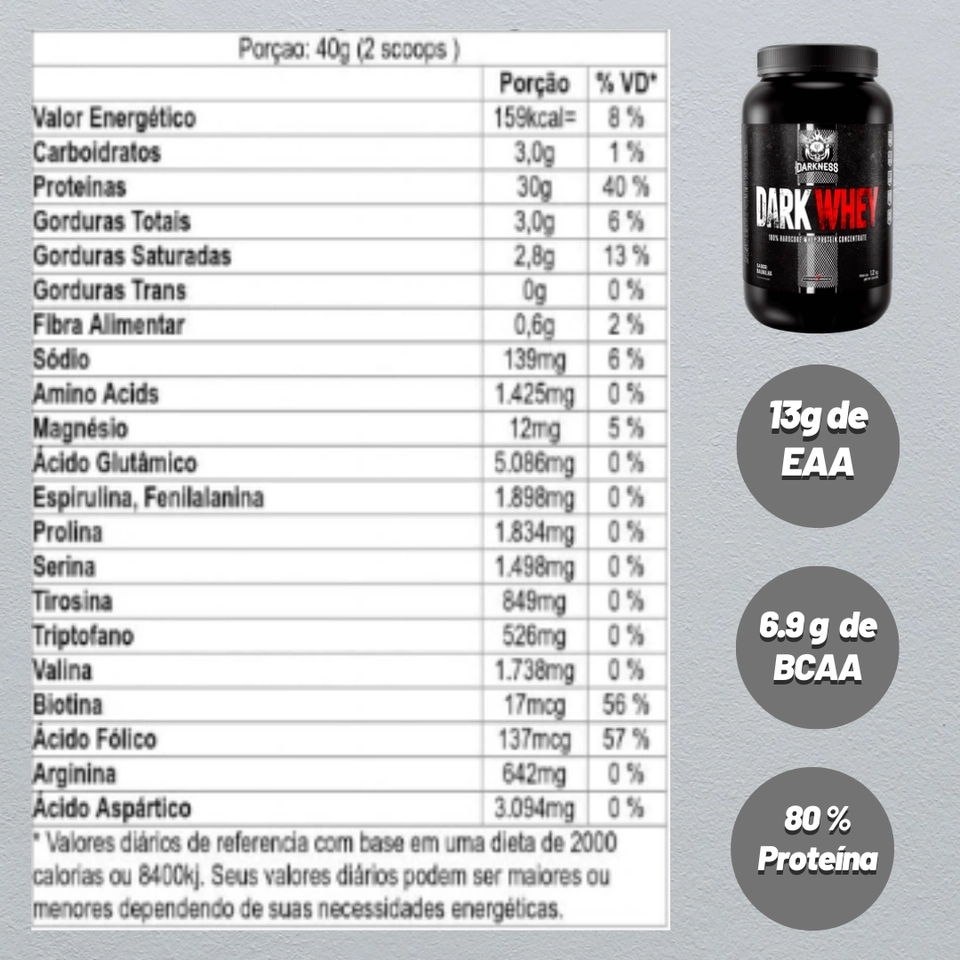 Dark Whey 900g Darkness - 2