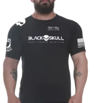 Camisa Black Skull Dry Fit - 1