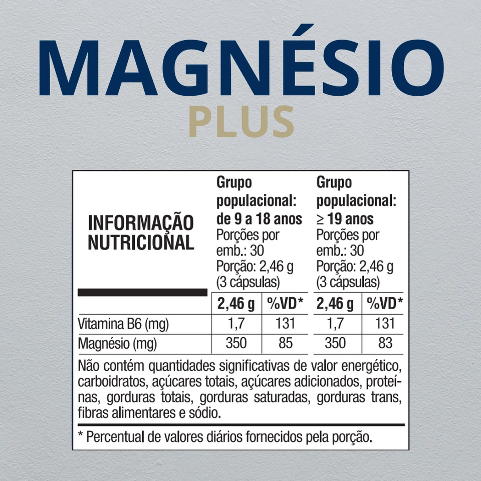 MAGNÉSIO PLUS 90 Cápsulas - Vitafor - 2