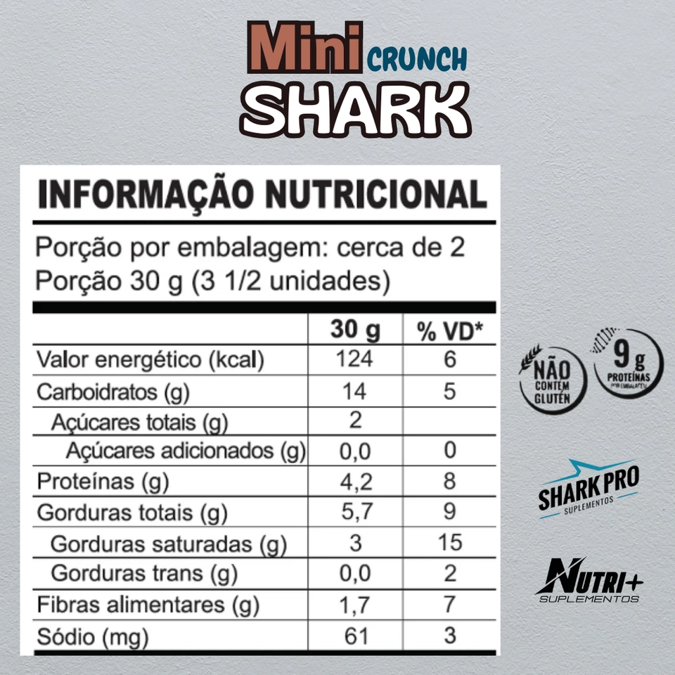 Biscoito Proteico Mini Shark 60g - Shark Pro - 2