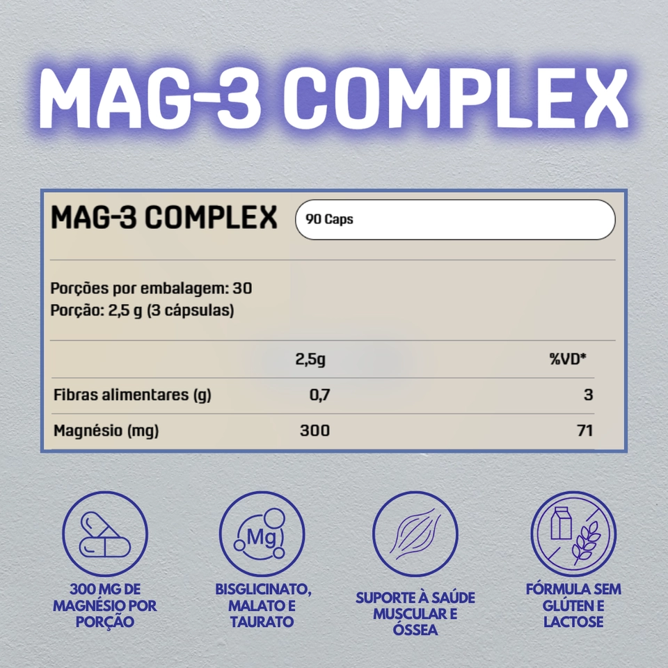 Mag-3 Complex |  90 Cápsulas - DUX - 2