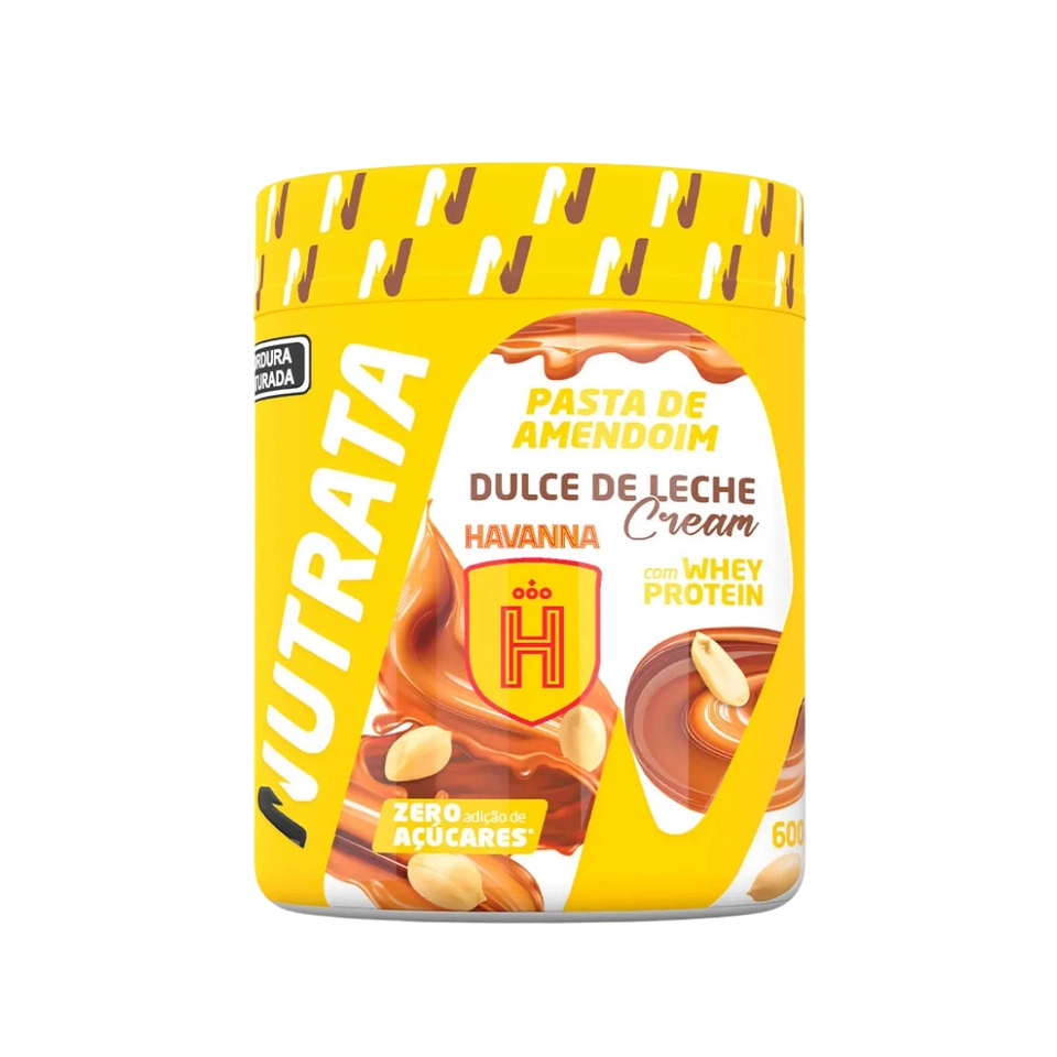 Nutrata Pasta de Amendoim 600g - Dulce de Leche Crunchy Havanna