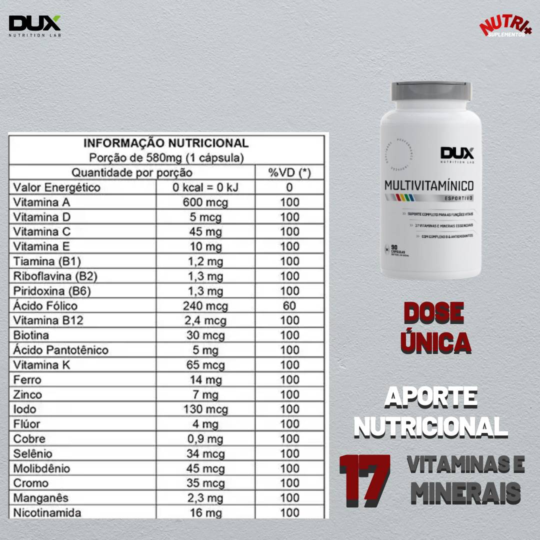 Multivitamínico 90 cápsulas DUX - 2