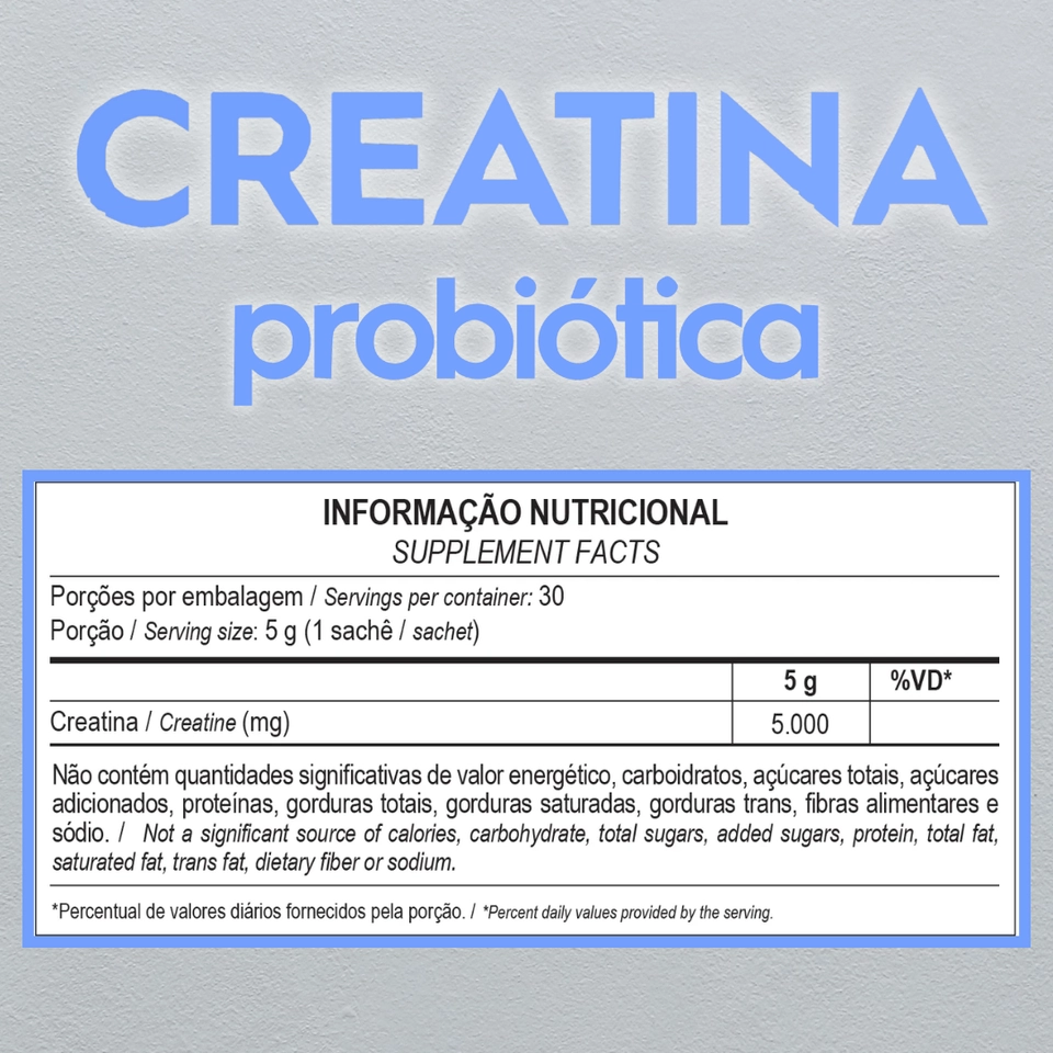 Creatina Monodose Probiotica - Sachê 5g - 2