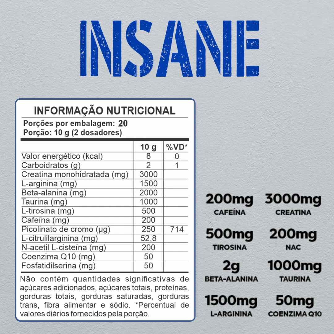 Pré Treino Insane Explosion - Profit Labs - 2