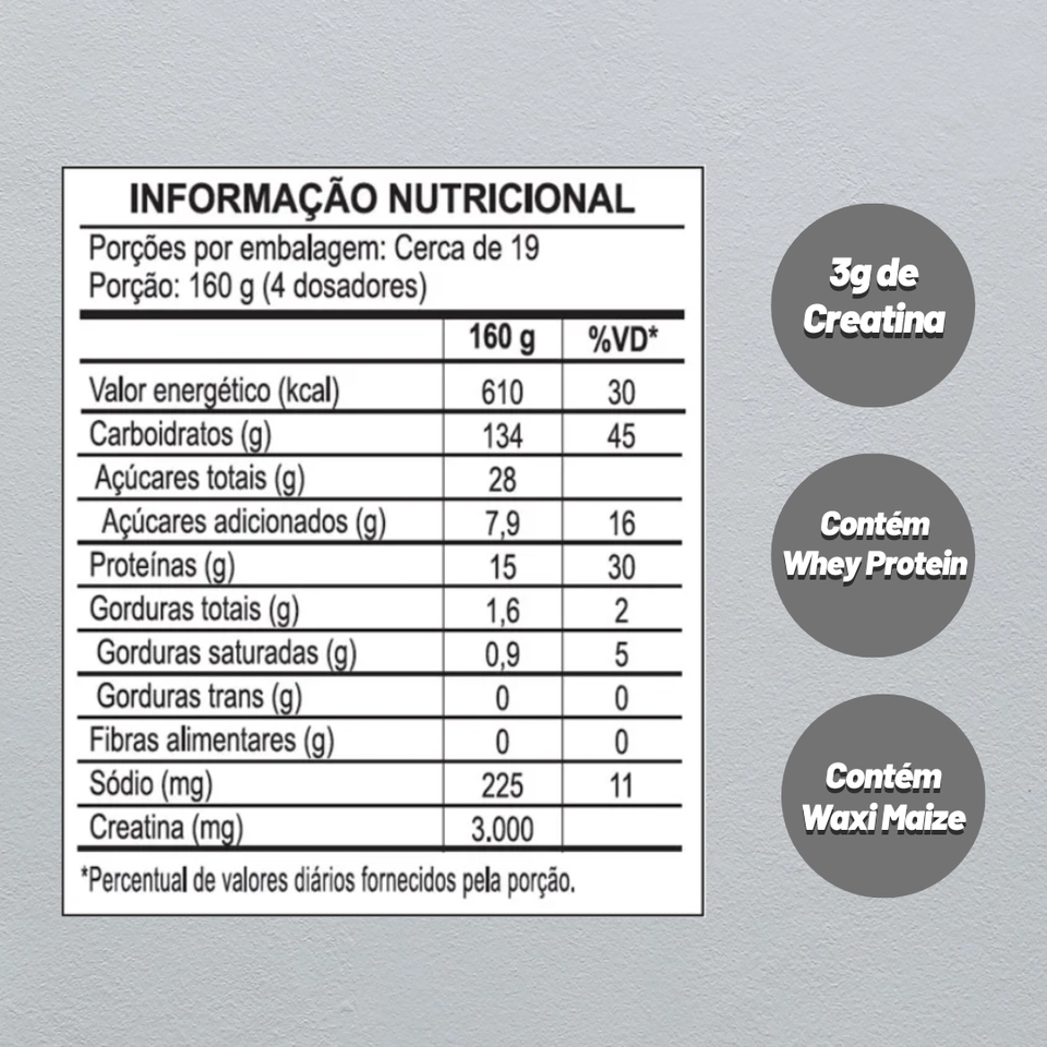 Hipercalórico Creamass 3kg IntegralMédica - 2
