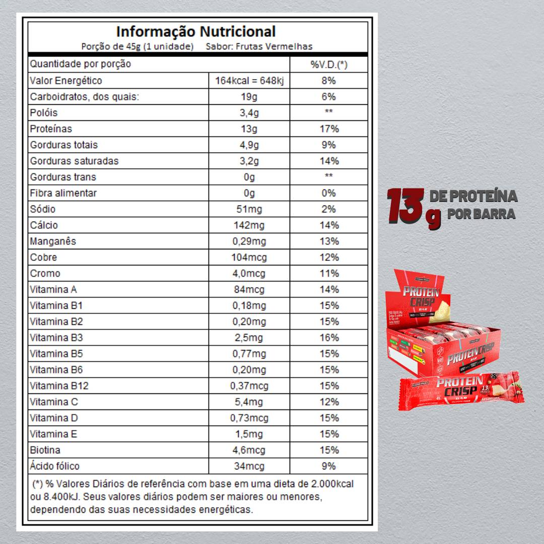 Protein Crisp Bar 12 Unidades - IntegralMedica - 2
