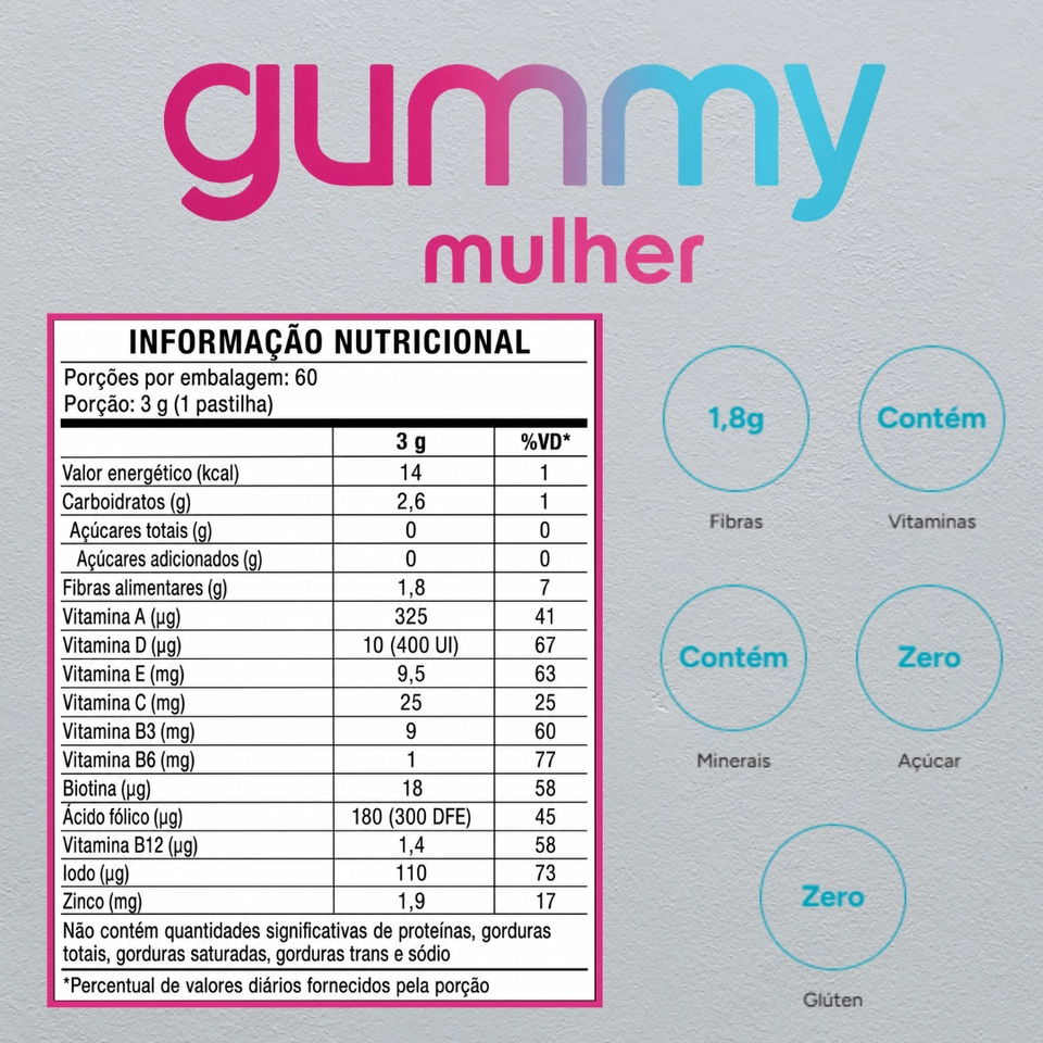 Gummy Mulher 60 unidades - Equaliv - 2