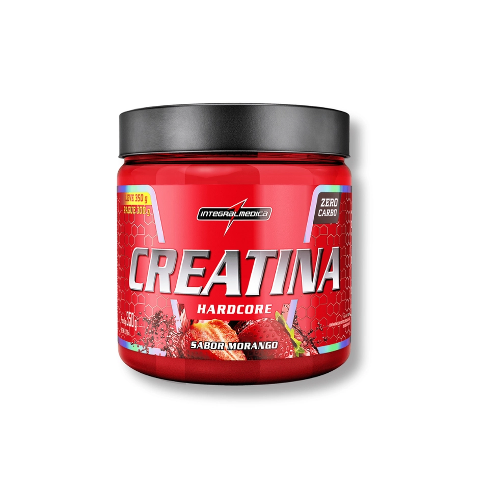 Creatina 350g Hardcore Com Sabor - IntegralMedica