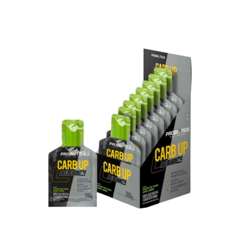 Carb Up Gel Black 10 Sachês - Probiótica - 1