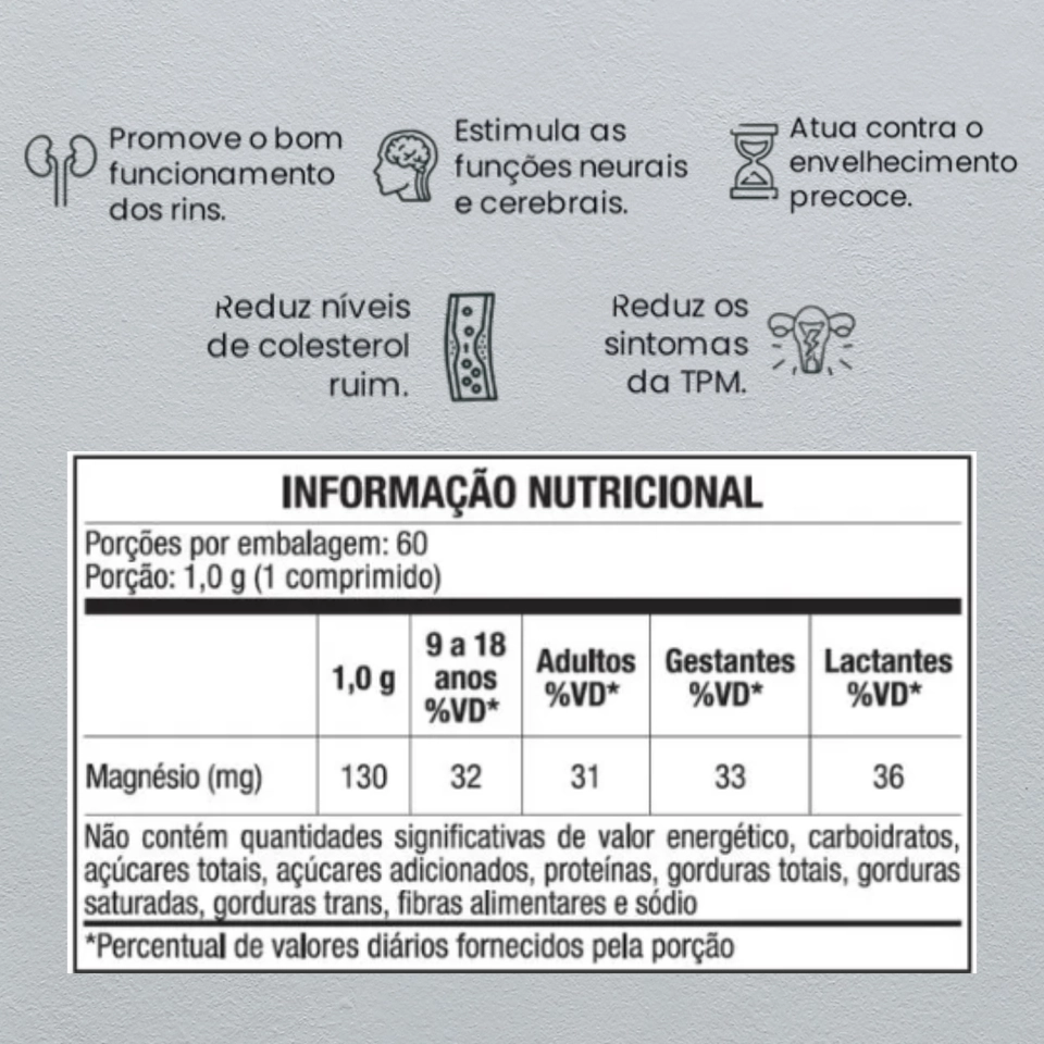 Magnésio Dimalato 60 Cápsulas 650mg Equaliv - 2