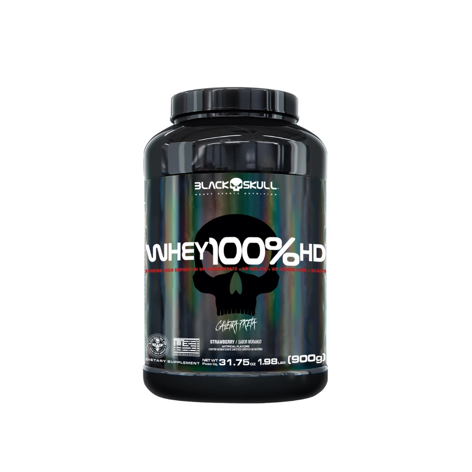 Whey 100% HD 900g Black Skull - 1