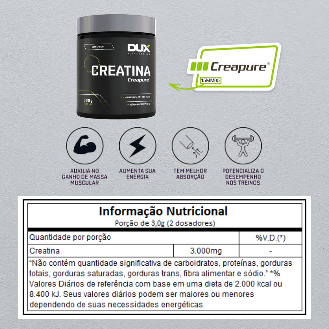 Creatina Creapure 300g Dux Nutrition - 2
