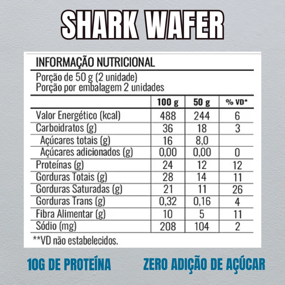 Snack Proteico Shark Wafer – 50g - 2