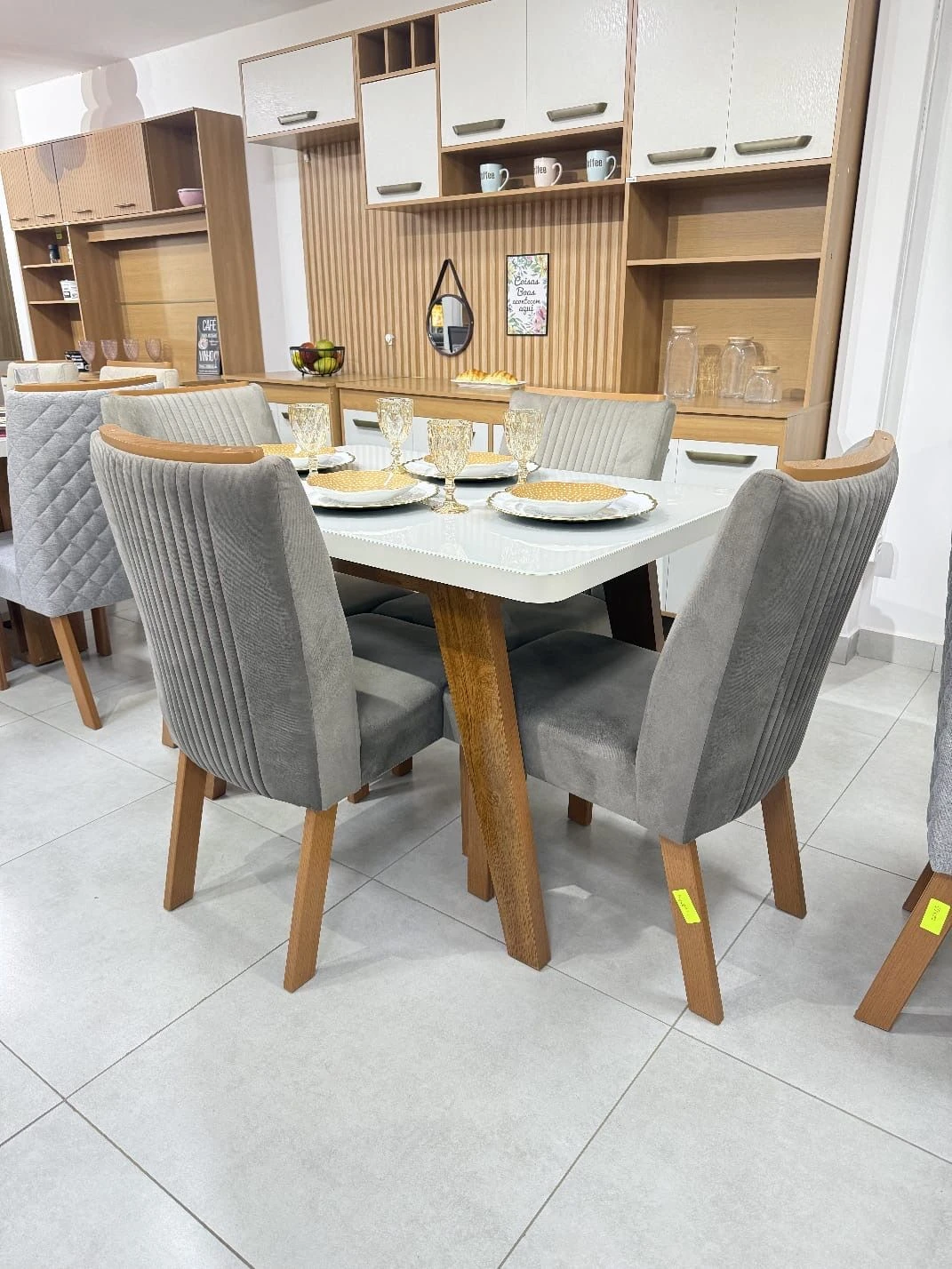CONJUNTO MESA FIRENZE + 4 CADEIRAS RUBI - 4