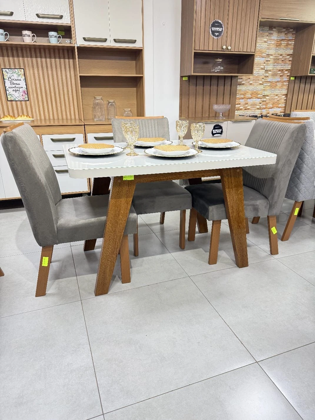CONJUNTO MESA FIRENZE + 4 CADEIRAS RUBI - 2