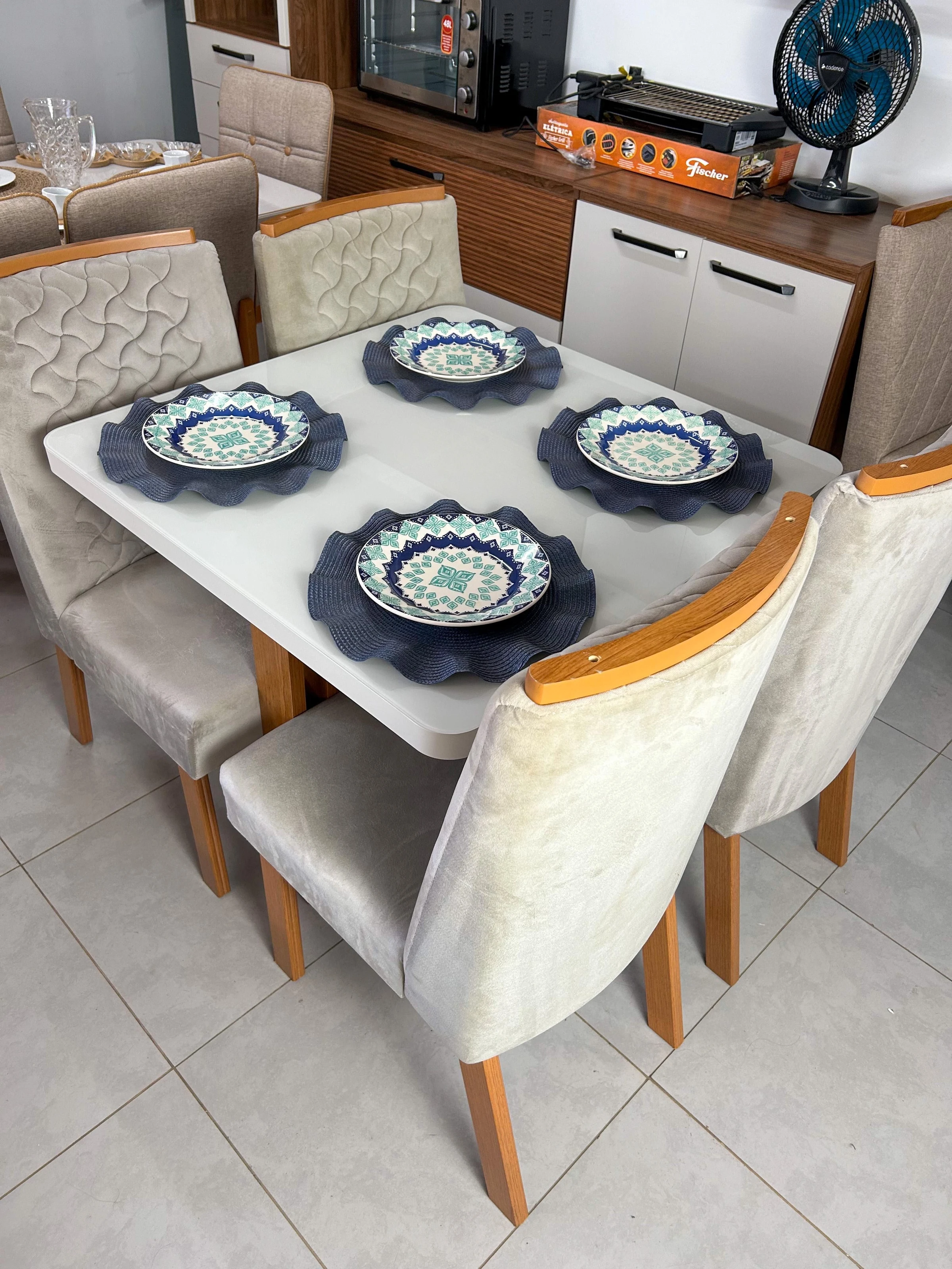 Conjunto de Mesa Sentra com 4 Cadeiras - Bom Pastor - 3