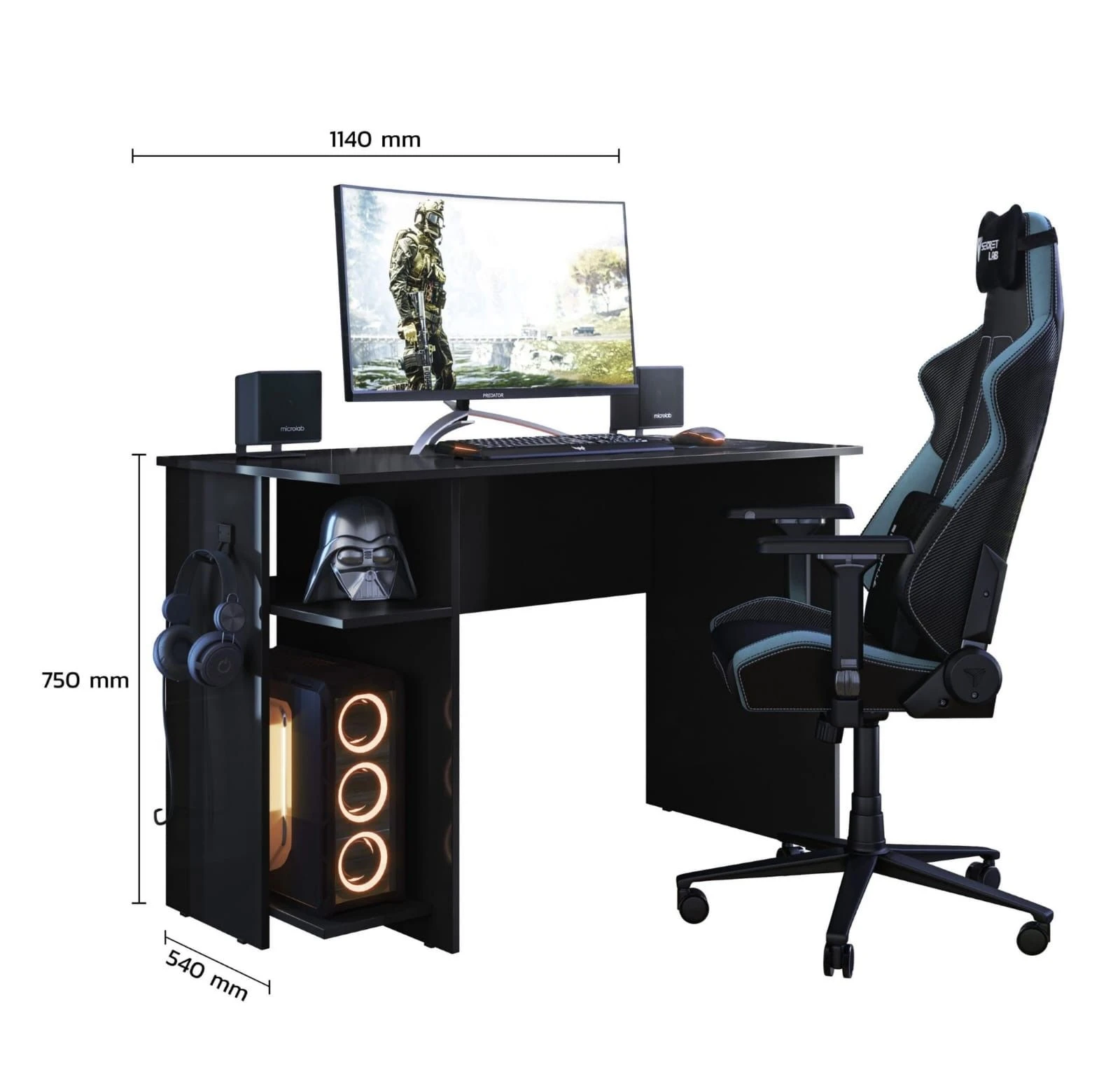 MESA P/ ESCRITÓRIO GAMER - QMOV - 3