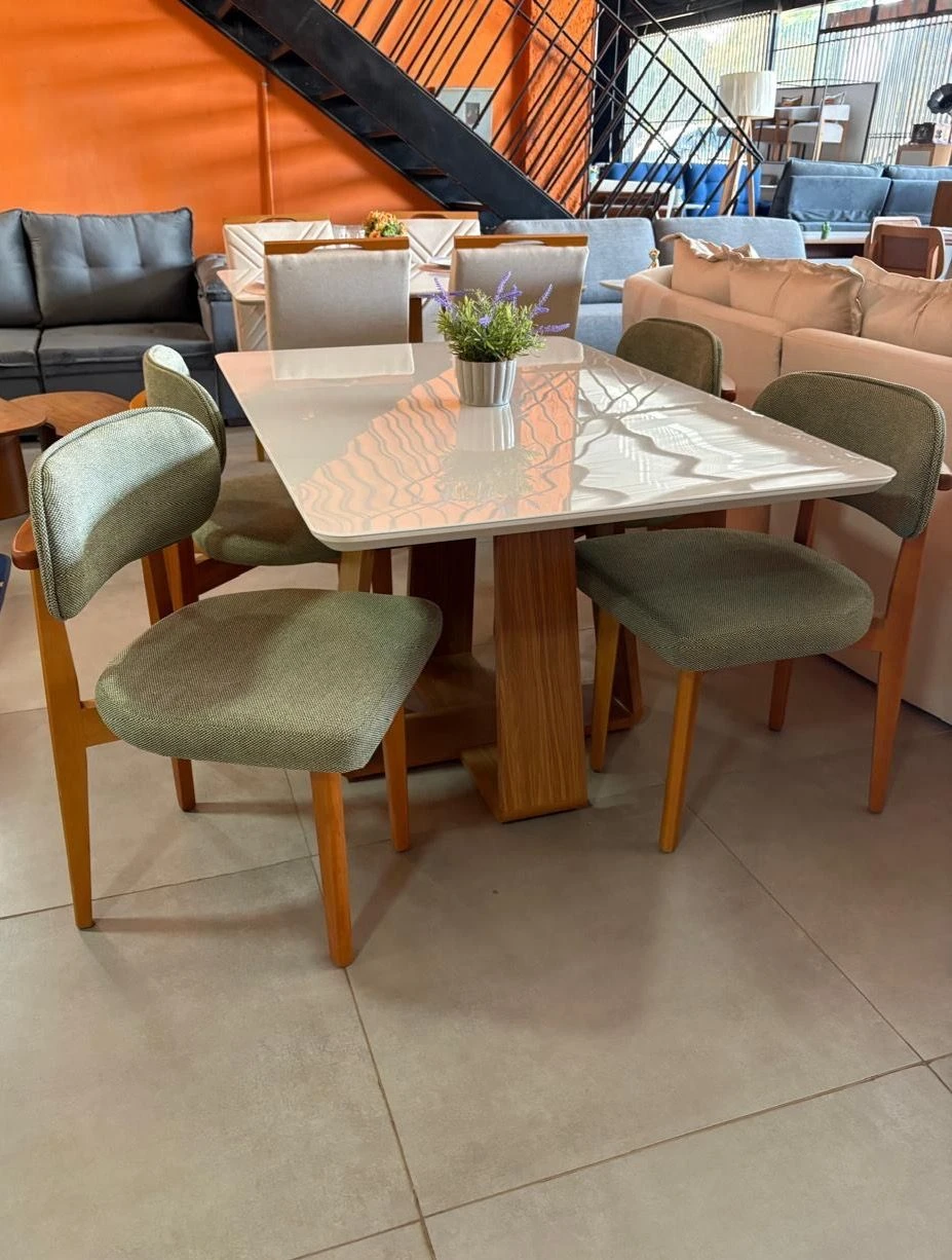 MESA ATLANTA 135 x 90 C/ 4 CADEIRAS SANTORINE - 4