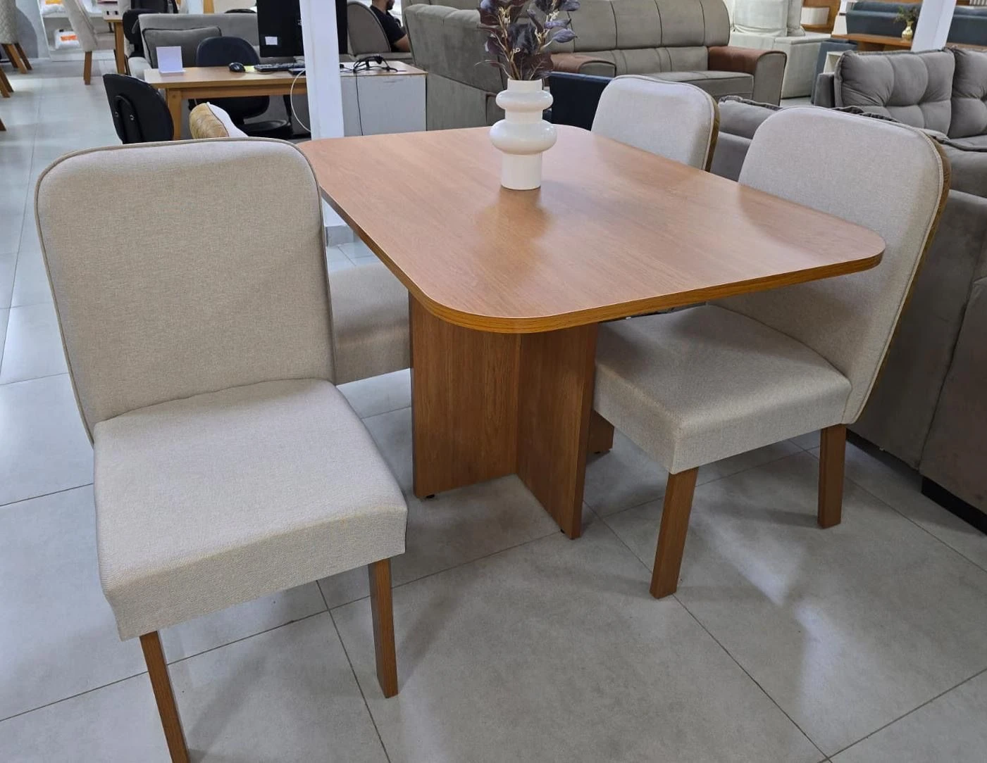 CONJUNTO SALA DE JANTAR BOM PASTOR REAL + 4 CADEIRAS VERSATI - 2