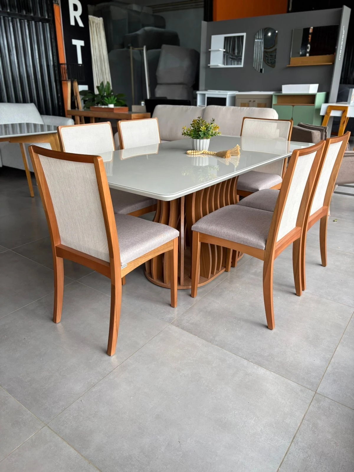 MESA SALVADOR 1,80 X 90 c/ 6 CADEIRAS LARA KAPPESBERG - 2