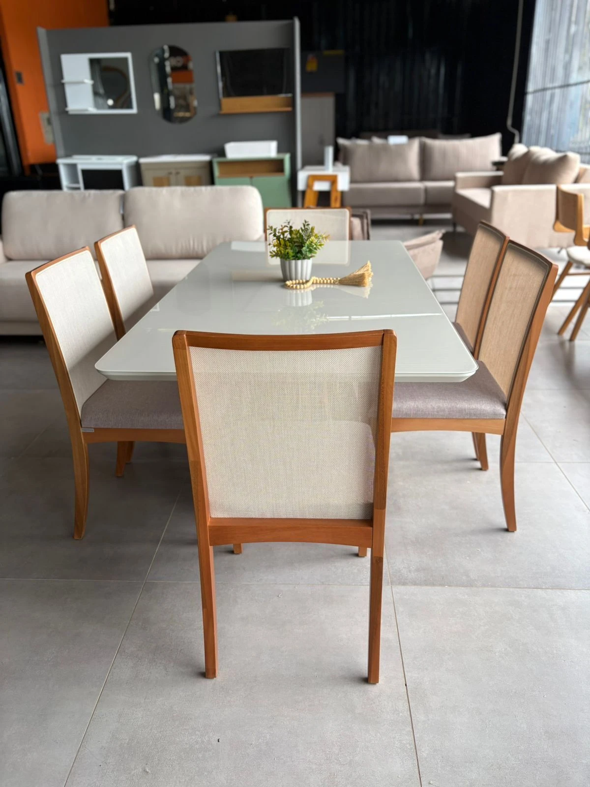 MESA SALVADOR 1,80 X 90 c/ 6 CADEIRAS LARA KAPPESBERG - 4