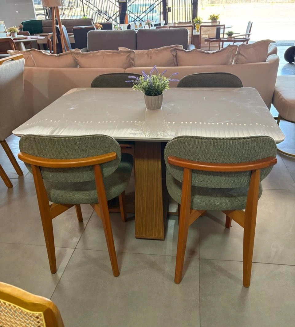 MESA ATLANTA 135 x 90 C/ 4 CADEIRAS SANTORINE - 5