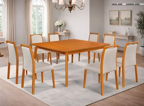 CONJUNTO MESA JADE QUADRADA - VG MÓVEIS