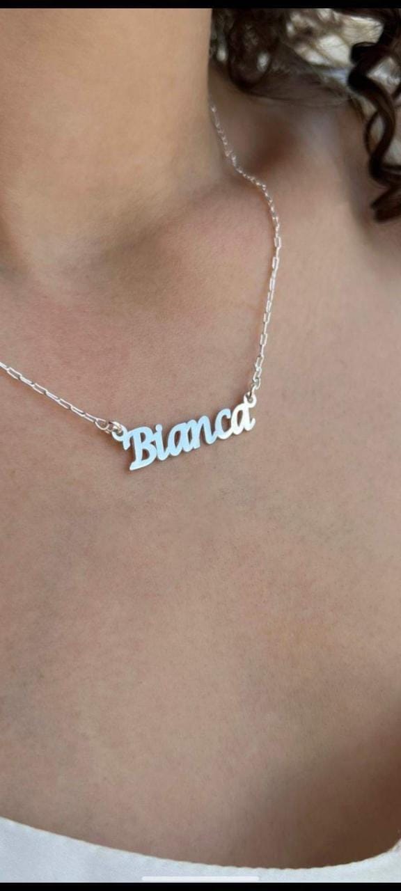 Colar Personalizado simples Prata 925