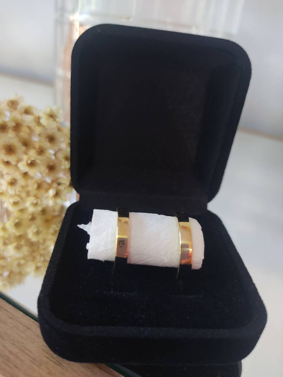 Par de alianças em moeda antiga 3MM - 3