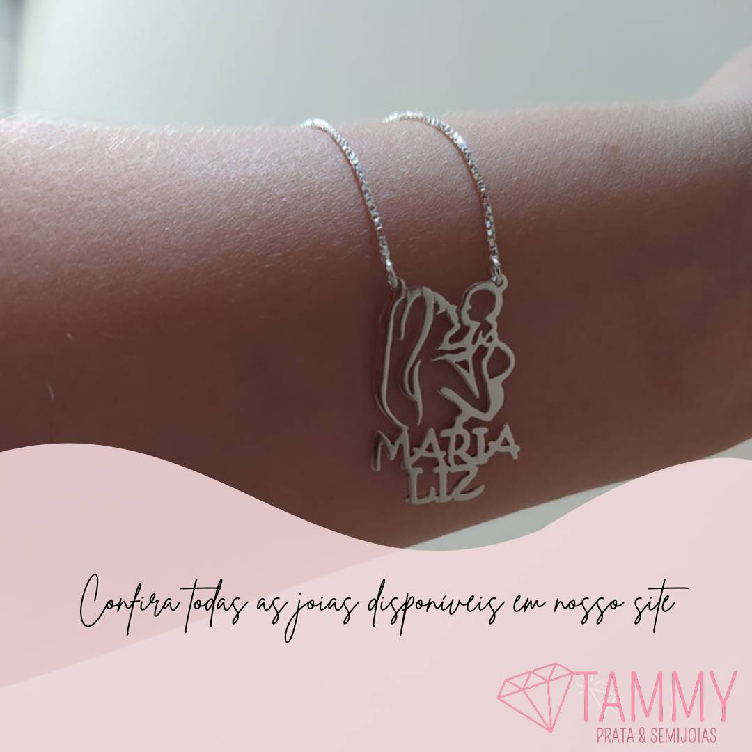 Colar personalizado mãe e filho  - imagem 2