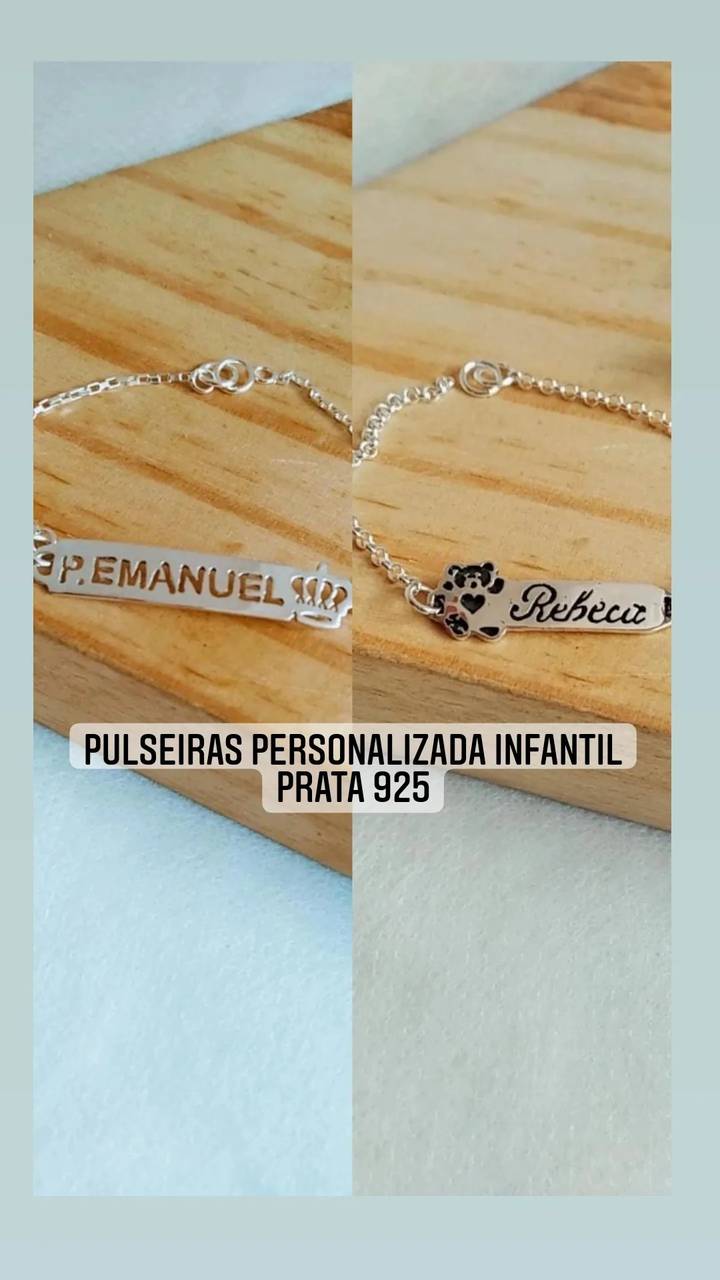 Pulseira infantil Personalizada