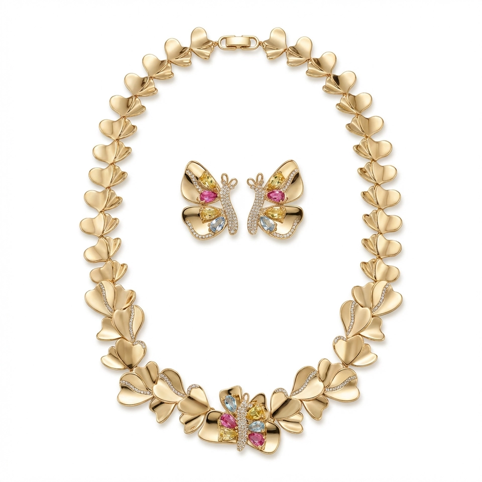 Conjunto colar e Brincos - 2