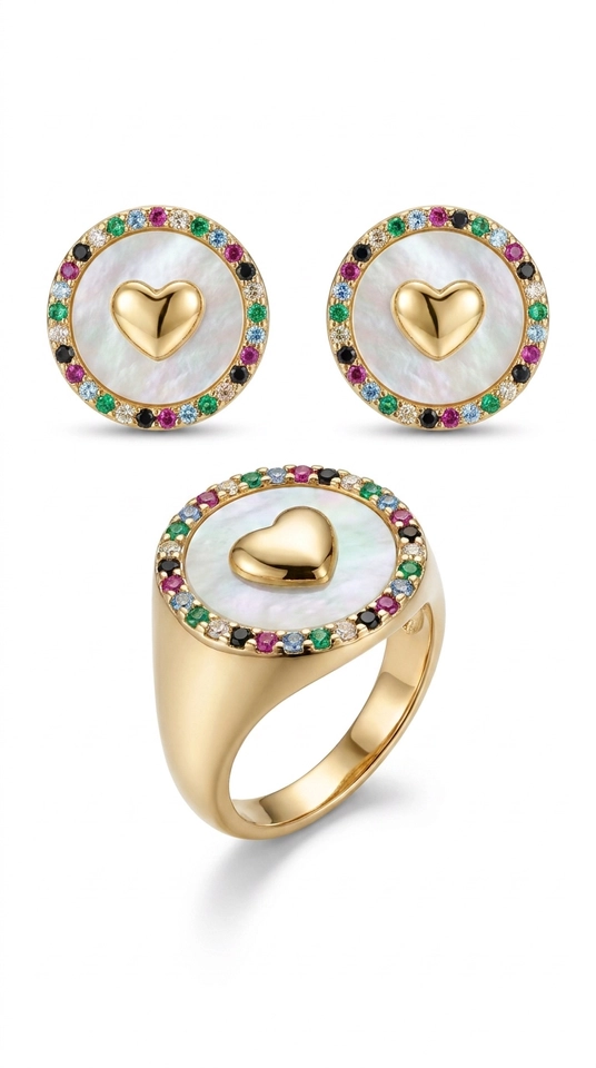Conjunto Anel e Brinco  - 2