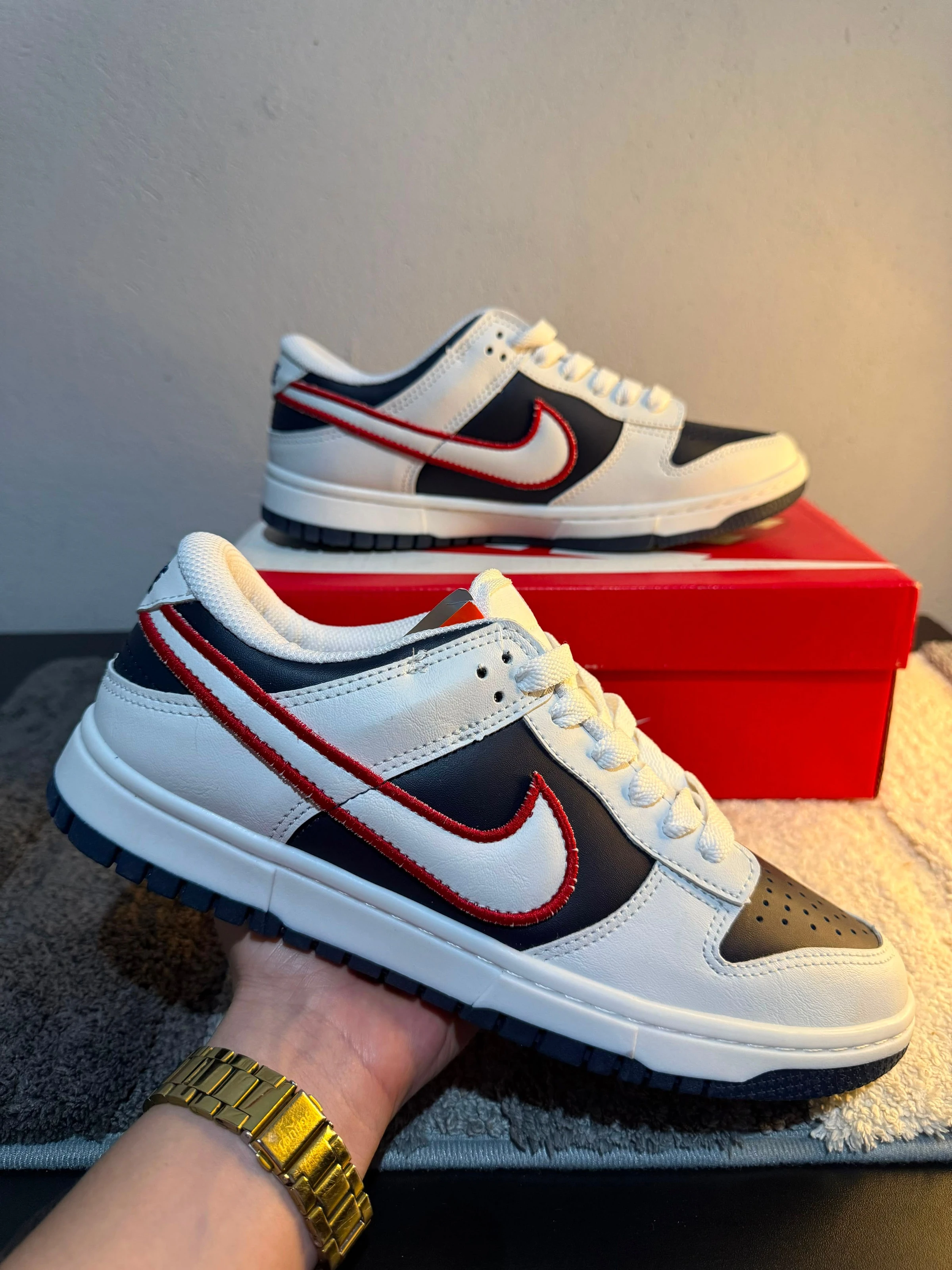 Nike Low Marinho/Vermelho - 1