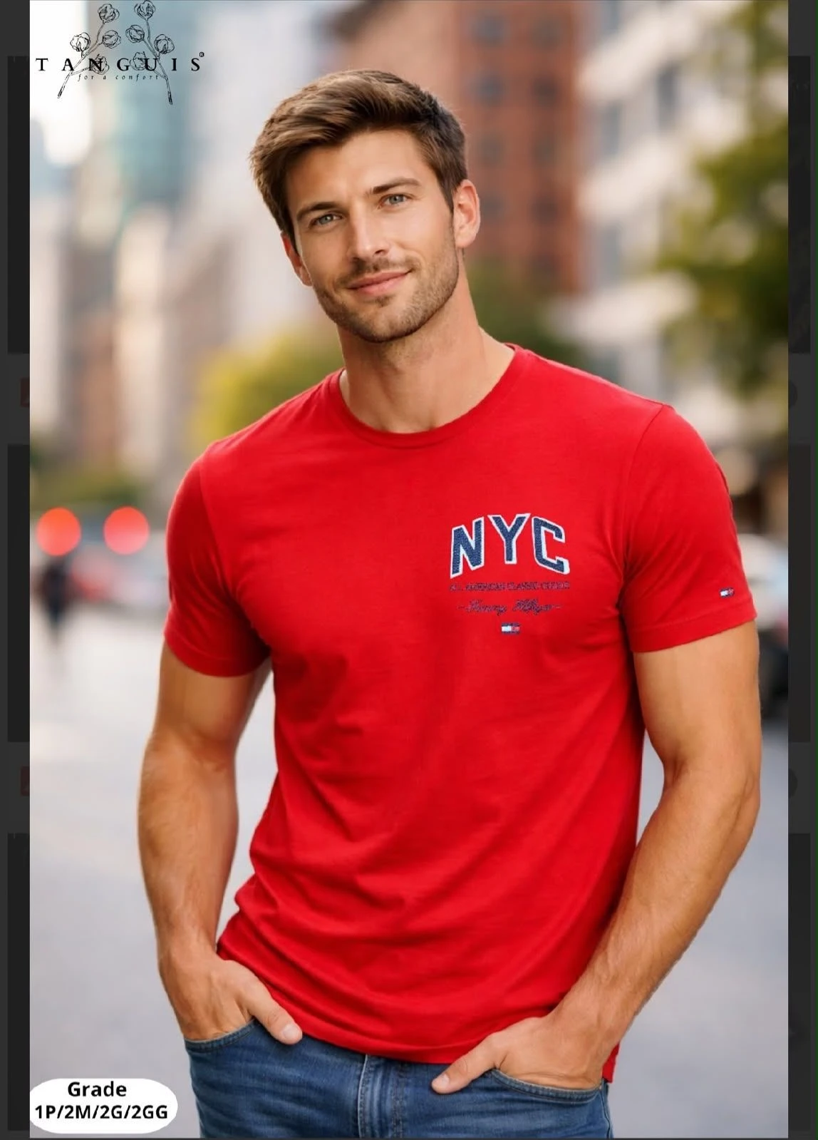 T-shirt Tommy Hilfiger -Pima  - 1