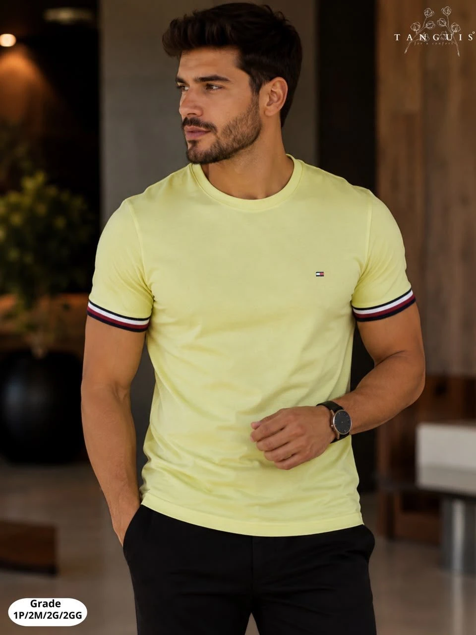 T-shirt Tommy Hilfiger -Pima  - 1