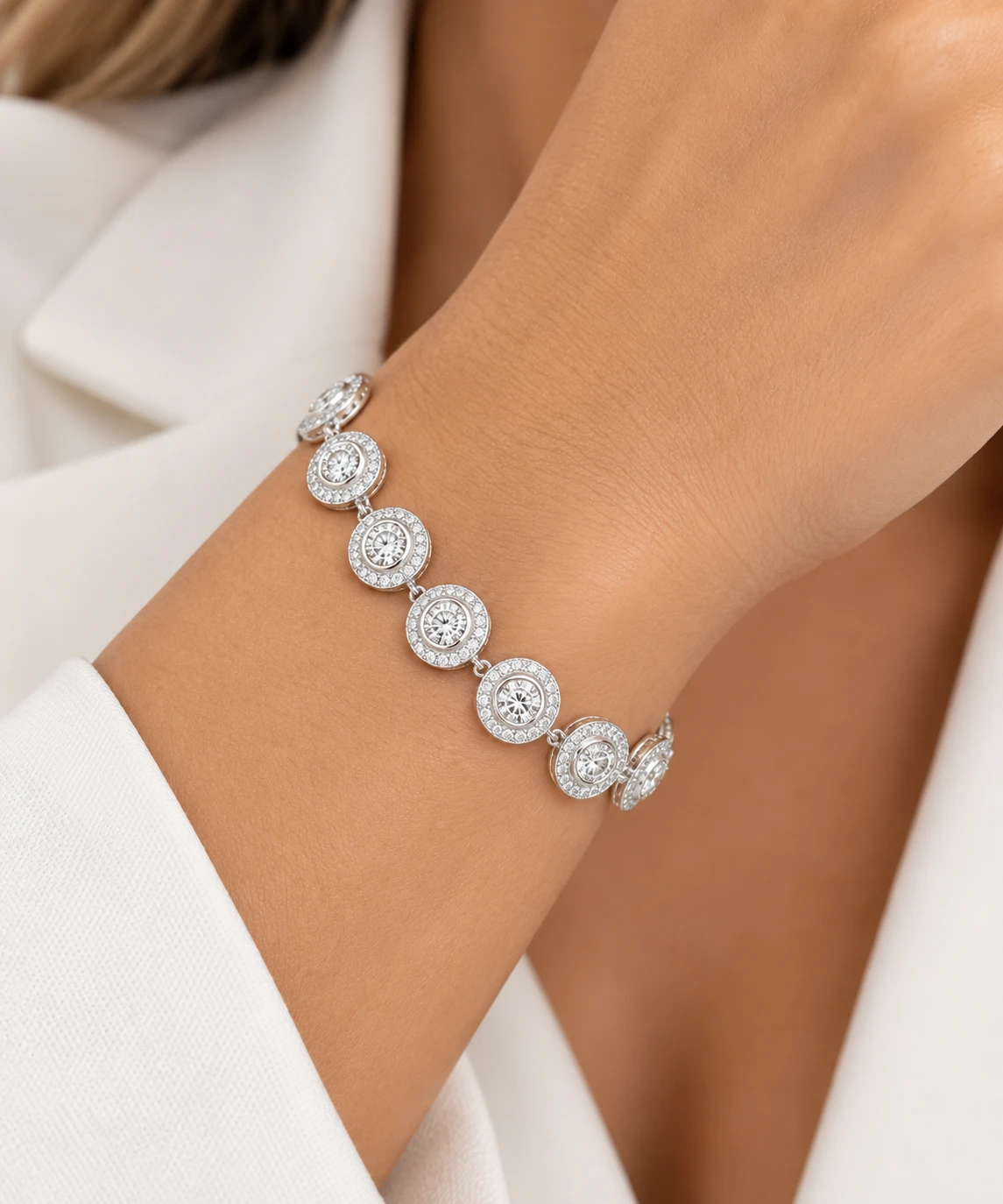 PULSEIRA SWAROVSKI REDONDA 8MM - 2