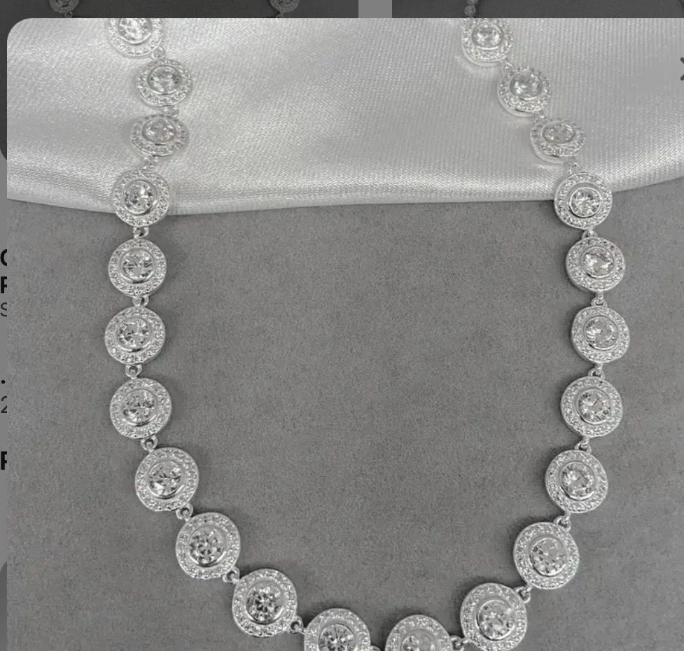 GARGANTILHA SWAROVSKI REDONDO 8MM 42,5CM - 1