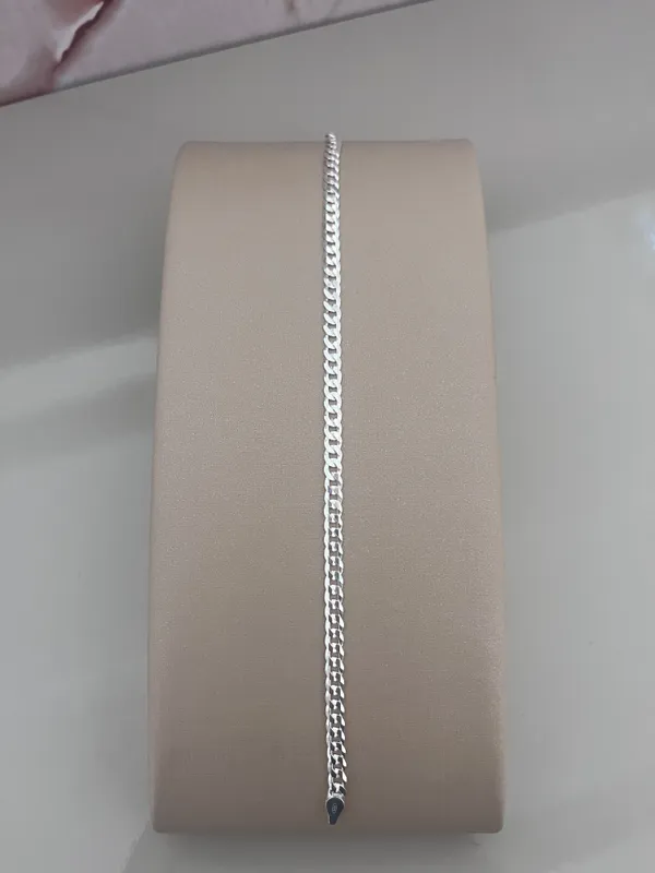Pulseira grumet 4mm 19cm prata 925