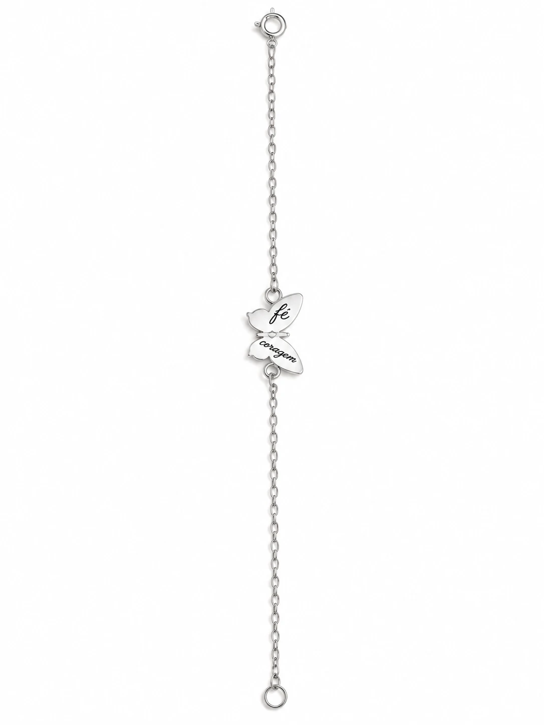 Pulseira Fé & Coragem – Prata 925 - 1