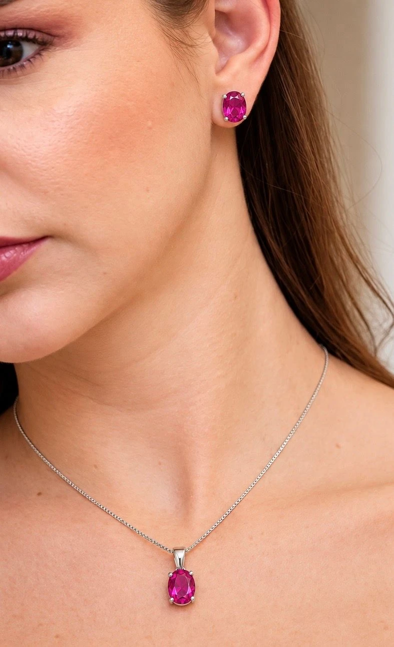 Conjunto Rosa em Prata 925 - 3