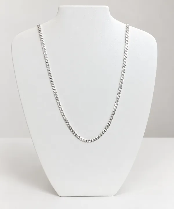 Corrente grumet simples 3,2mm 70cm prata 925