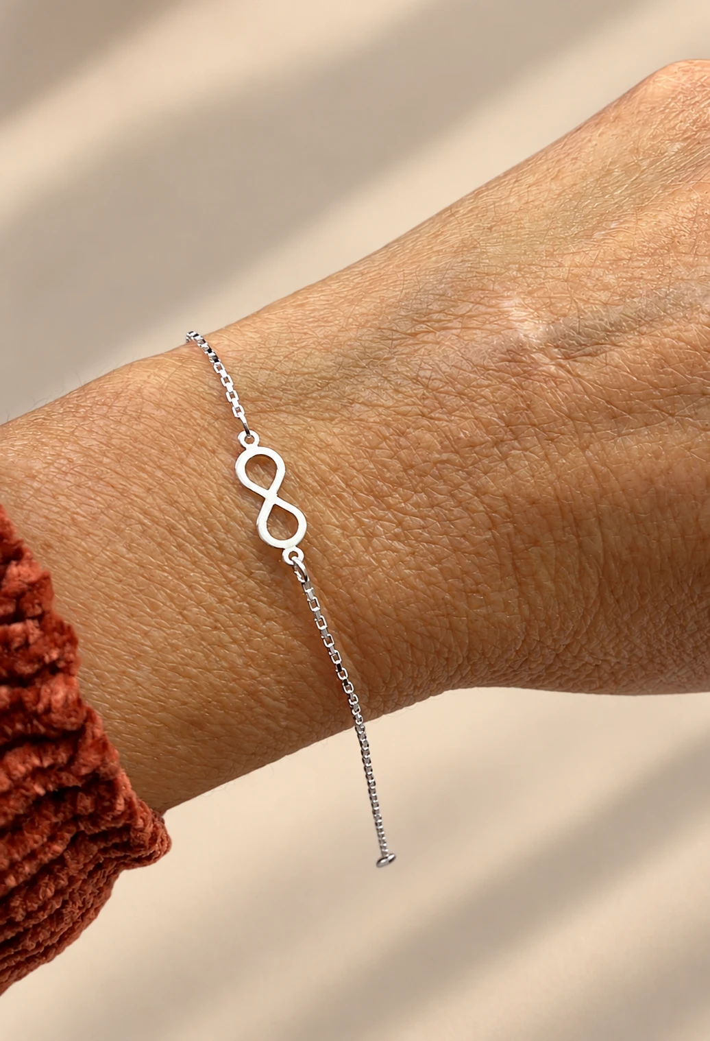 Pulseira infinito em prata 925 - 1
