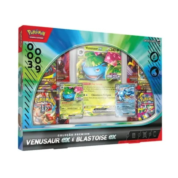 Colecão Premium Venusaur Ex E Blastoise Ex